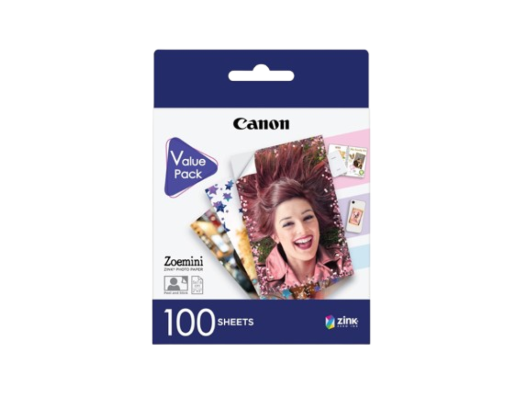 Canon ZINK 5x7.6 cm Photo Paper (100 Sheets) for Zeomini Printer Canon ZINK 5x7.6 cm Photo Paper (100 Sheets) for Zeomini Printer